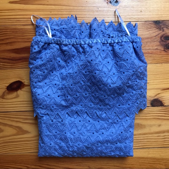 Kensie Periwinkle Blue Eyelet Dress, NWT, M - Picture 13 of 14